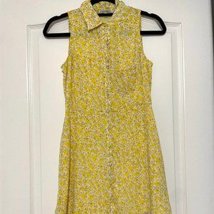 Lucca Couture Yellow Button-Down Dress